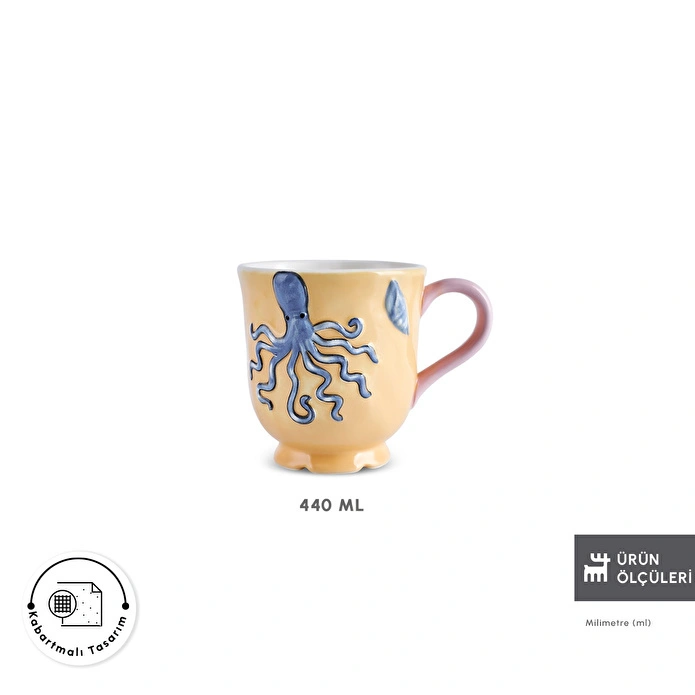 Karaca Atlantis Kupa Ahtapot 440 ml