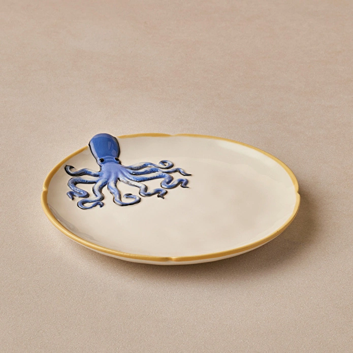 Karaca Atlantis Pasta Tabağı Ahtapot 18 cm
