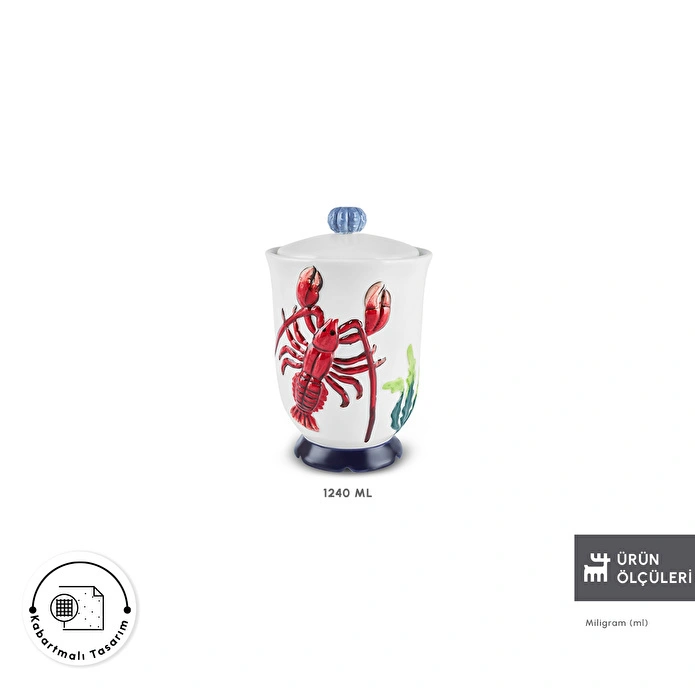 Karaca Atlantis Saklama Kabı 1240 ml