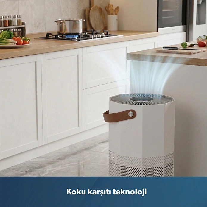 Homend 9012H Wi-Fi Destekli UV-C ve İyonizerli Akıllı Hava Temizleme Makinesi