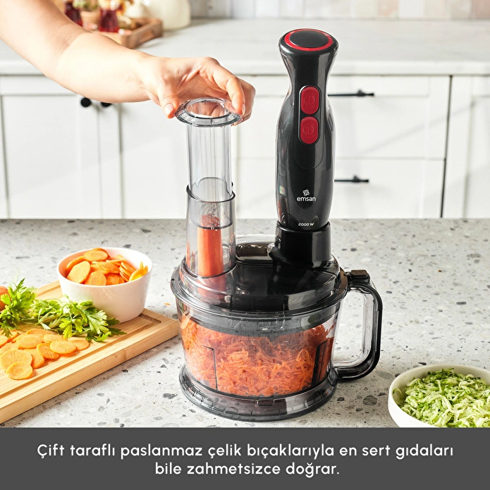 Emsan Pro Multimax 6 in 1 Çok Amaçlı Mutfak Robotu Black