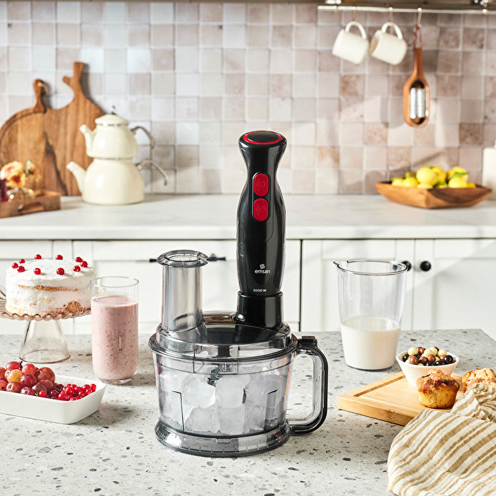 Emsan Pro Multimax 6 in 1 Çok Amaçlı Mutfak Robotu Black