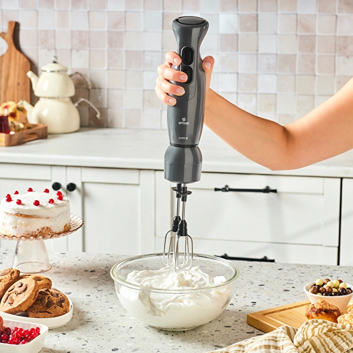 Emsan Pro Multimax 6 in 1 Çok Amaçlı Mutfak Robotu Space Gray 2000 W