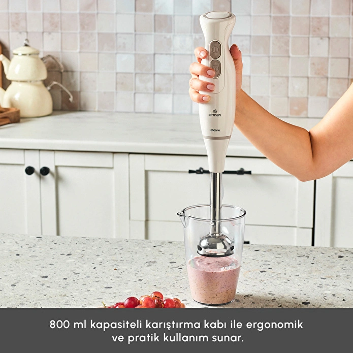 Emsan Pro Multimax 6 in 1 Çok Amaçlı Mutfak Robotu İconic Beige