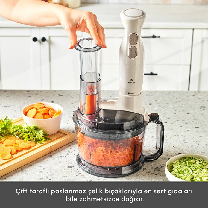 Emsan Pro Multimax 6 in 1 Çok Amaçlı Mutfak Robotu İconic Beige