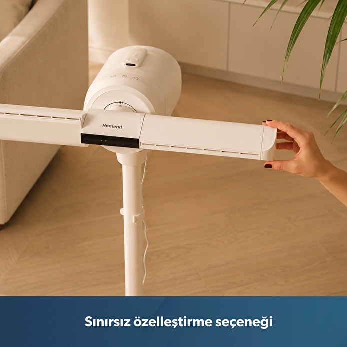 Homend AeroCool 9013H Turbo Motorlu 360° Çok Yönlü, Sessiz ve Zaman Ayarlı Vantilatör