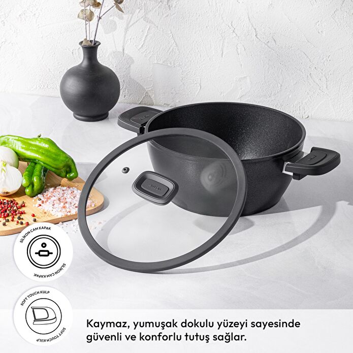 Emsan Diamente Derin Tencere 24 cm