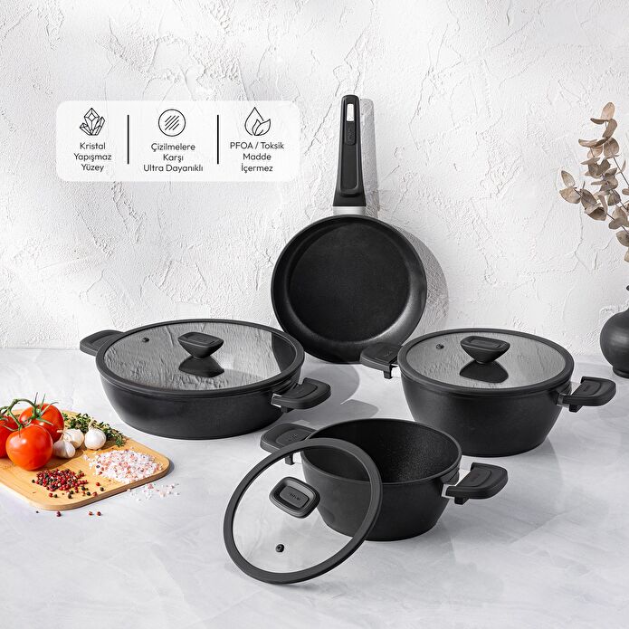 Emsan Diamente 7 Parça Tencere Seti