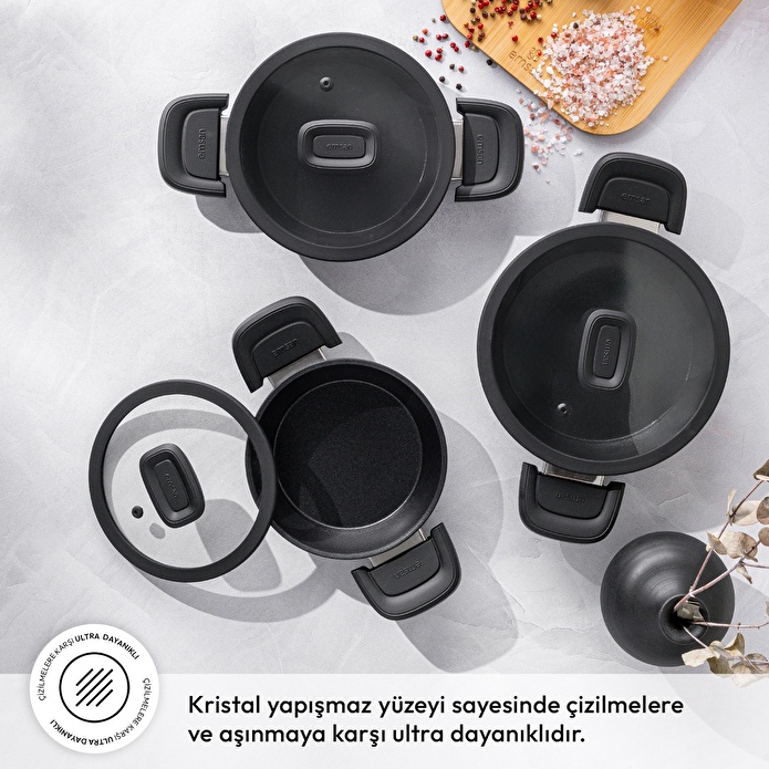Emsan Diamente 6 Parça Sahan Tencere Seti