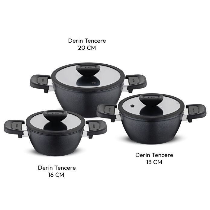 Emsan Diamente 6 Parça Midi Tencere Seti