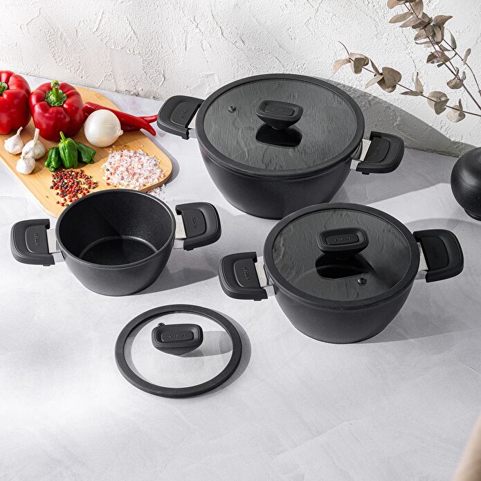 Emsan Diamente 6 Parça Midi Tencere Seti