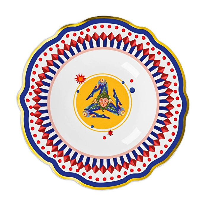 Baci Milano Dolce Vita 6'lı Trinacria Çorba Tabağı 23 cm Porselen