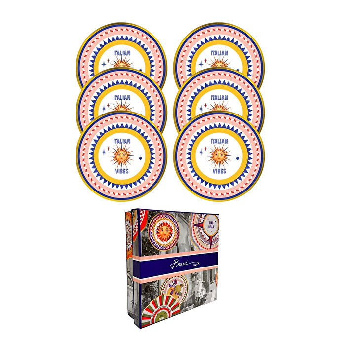 Baci Milano Dolce Vita 6'lı Good Vibes Ekmek Tabağı 16 cm Porselen