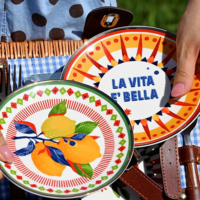 Baci Milano Dolce Vita 6'lı La Vita E'Bella Ekmek Tabağı 16 cm Porselen