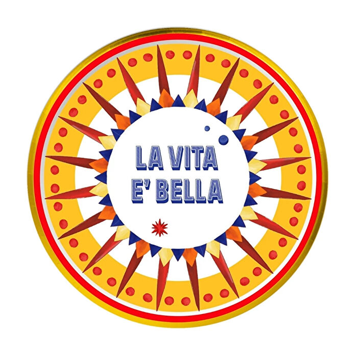 Baci Milano Dolce Vita 6'lı La Vita E'Bella Ekmek Tabağı 16 cm Porselen