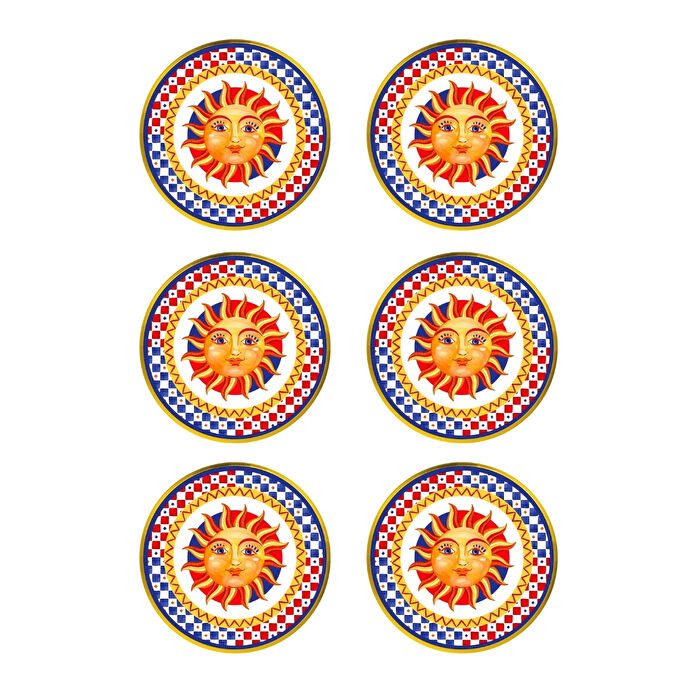 Baci Milano Dolce Vita 6'lı Sun Ekmek Tabağı 16 cm Porselen