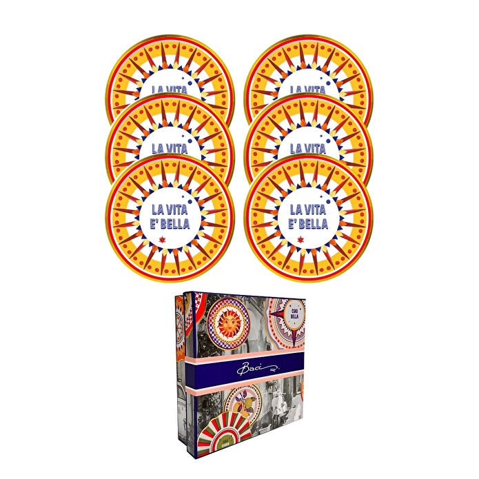 Baci Milano Dolce Vita 6'lı Sun Ekmek Tabağı 16 cm Porselen