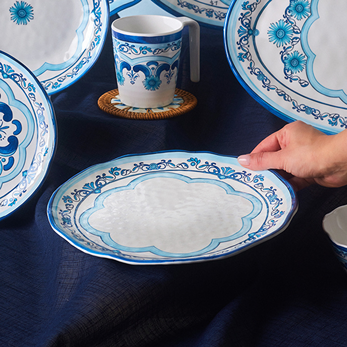 Karaca Blue Harmony Melamin Servis Tabağı 26,5 cm