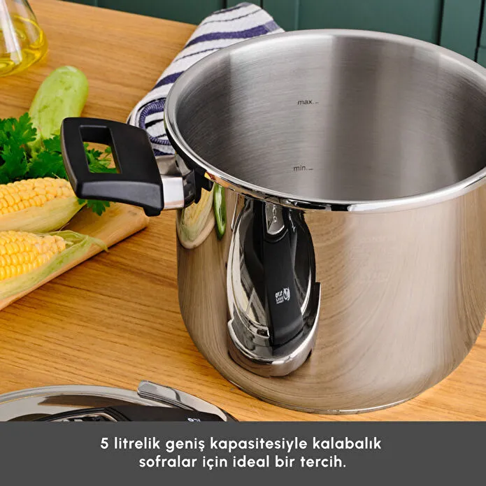 Emsan Marsilya İndüksiyon Tabanlı Düdüklü Tencere 5 Litre