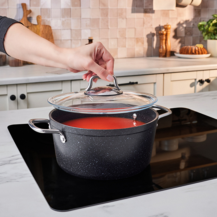 Emsan Biogranit Defne 7 Parça Tencere ve Tava Seti