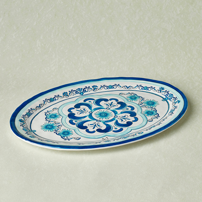Karaca Blue Harmony Melamin Kayık Tabak 30,5 cm