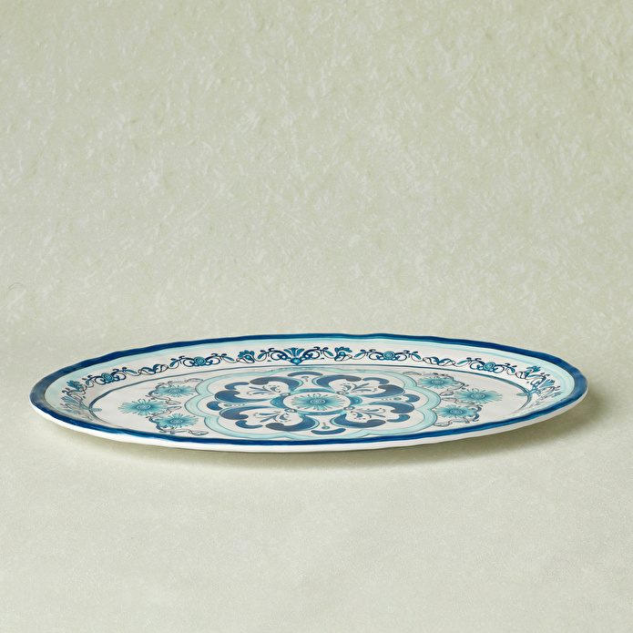 Karaca Blue Harmony Melamin Kayık Tabak 30,5 cm