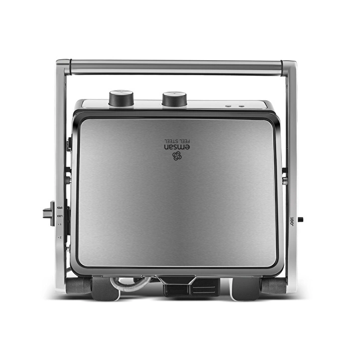 Emsan Press 6 Dilim Kapasiteli Izgara ve Tost Makinesi Inox 2000W