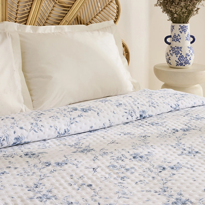 Karaca Home Marisa Çift Kişilik Yatak Örtüsü Mavi