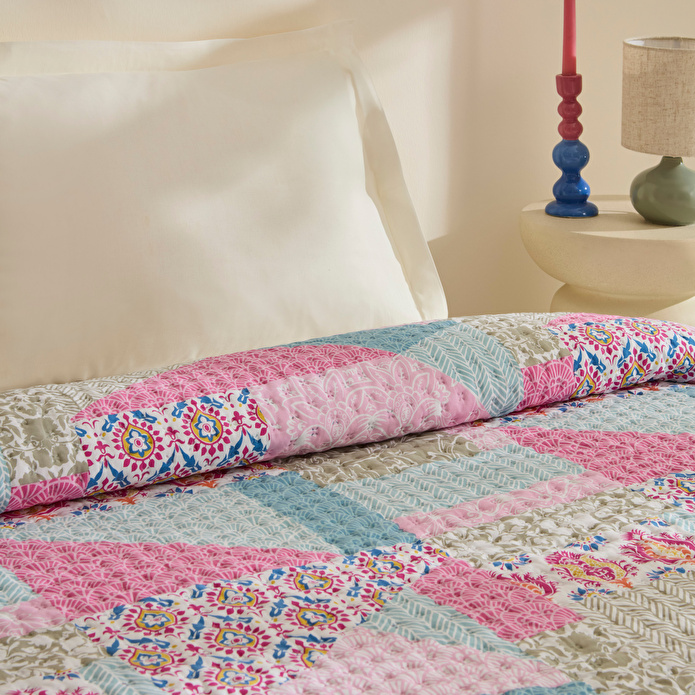 Karaca Home Rovera Çift Kişilik Yatak Örtüsü Multicolor