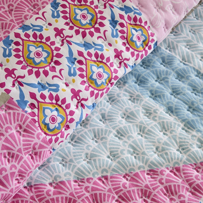 Karaca Home Rovera Çift Kişilik Yatak Örtüsü Multicolor
