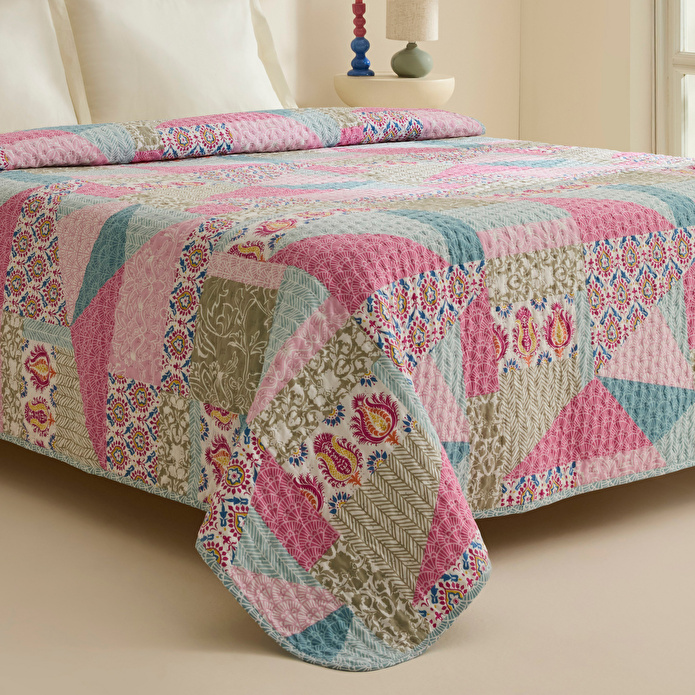 Karaca Home Rovera Çift Kişilik Yatak Örtüsü Multicolor