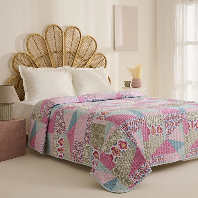 Karaca Home Rovera Çift Kişilik Yatak Örtüsü Multicolor
