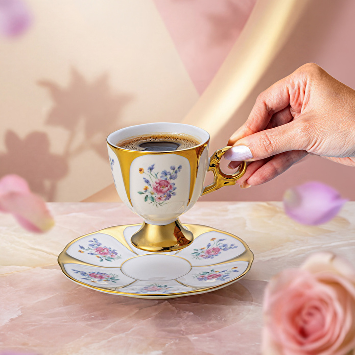 Emsan Bloom 6 Kişilik Kahve Fincan Takımı 100 ml