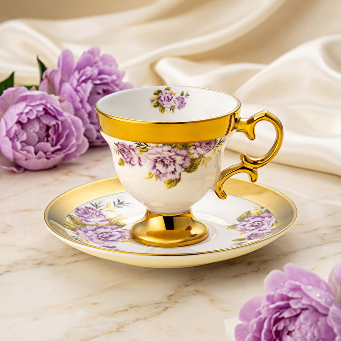 Emsan Rosarian 6 Kişilik Kahve Fincan Takımı 80 ml