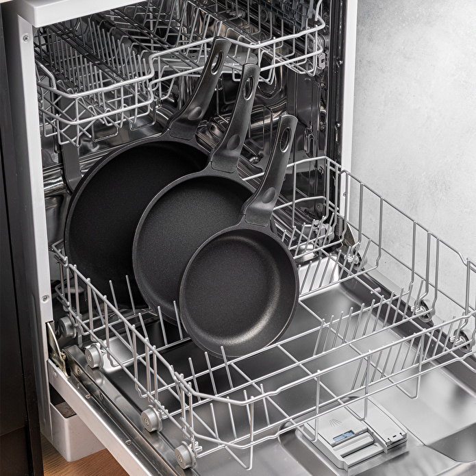 Emsan Stone Alüminyum Döküm 3'lü Tava Seti Siyah