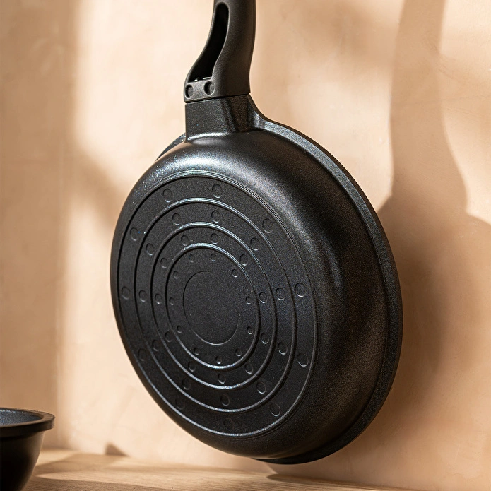 Emsan Stone Alüminyum Döküm 2’li Tava Seti Siyah