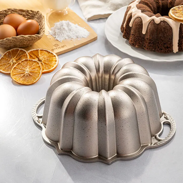 Emsan Golden Year Döküm Kek Kalıbı 25 cm