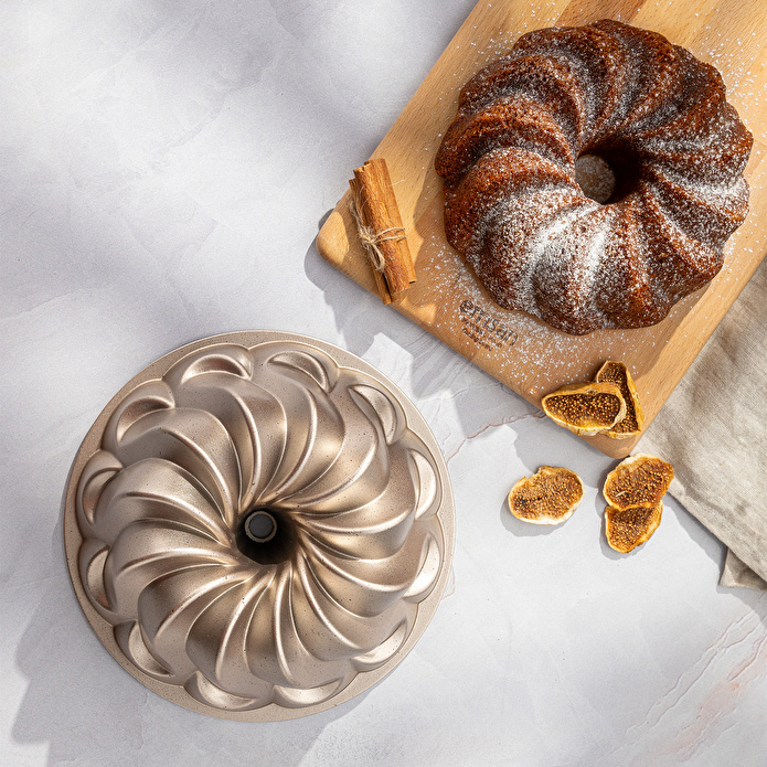 Emsan Golden Flora Döküm Kek Kalıbı 25 cm