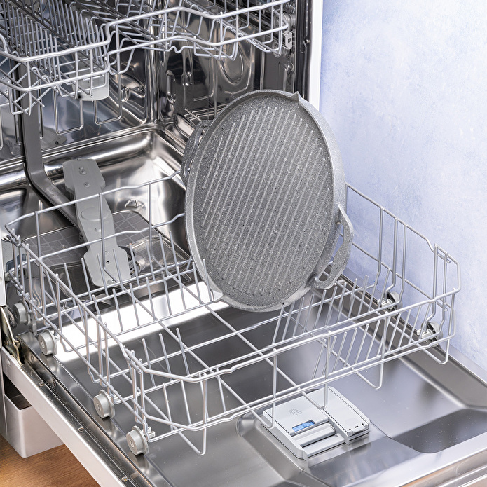 Emsan Stone Alüminyum Döküm Çift Taraflı Gözleme Tavası 34 cm Gri