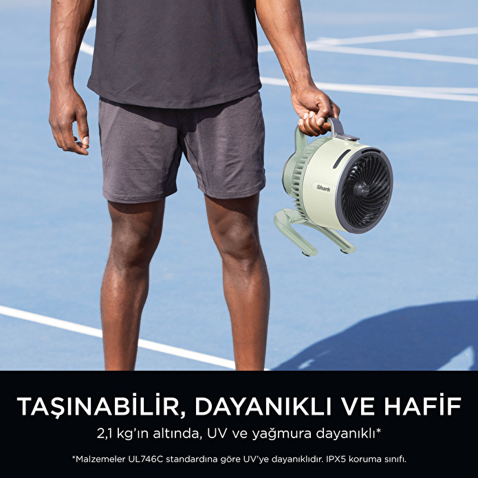 Shark Flexbreeze HydroGo Serinletici Buharlı Fan - Yeşil