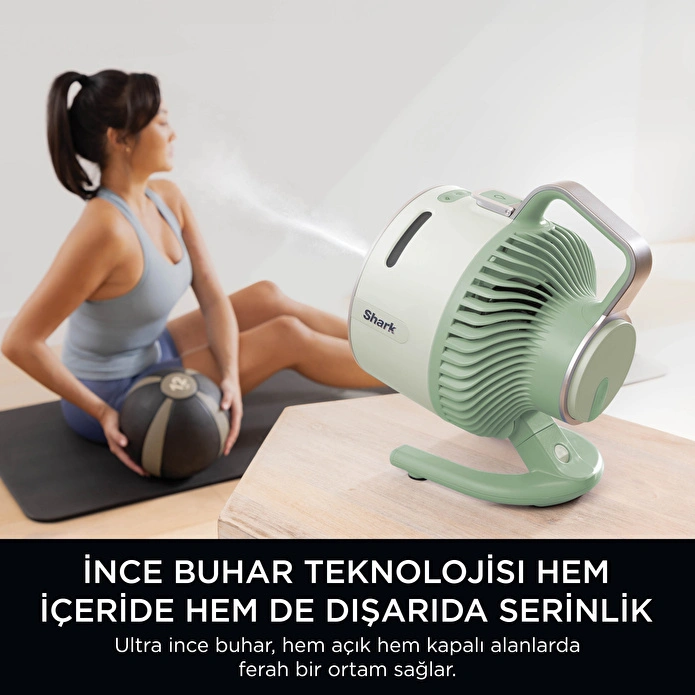 Shark Flexbreeze HydroGo Serinletici Buharlı Fan - Yeşil