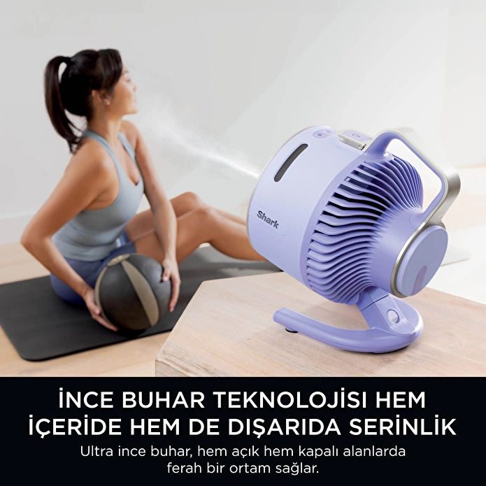 Shark Flexbreeze HydroGo Serinletici Buharlı Fan - Lila