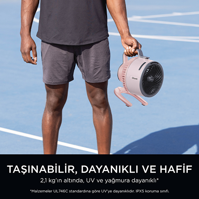 Shark Flexbreeze HydroGo Serinletici Buharlı Fan - Pembe