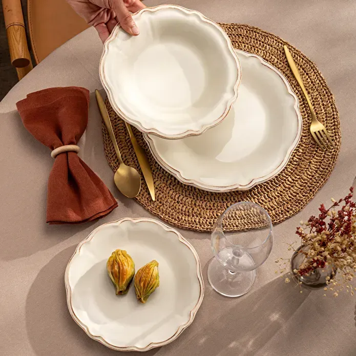 Emsan Antik 36 Parça 8 Kişilik Yemek Takımı