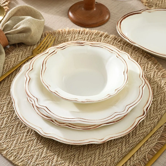 Emsan Antik 36 Parça 8 Kişilik Yemek Takımı