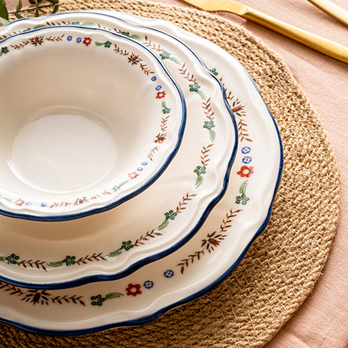 Emsan Rüya Porselen 24 Parça 6 Kişilik Yemek Takımı