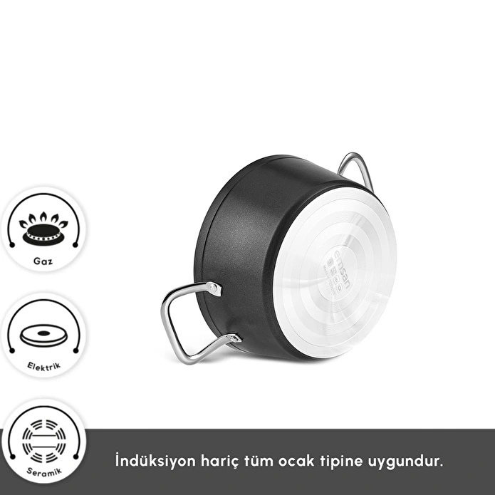 Emsan Biogranit Power Inox 8 Parça Tencere Seti
