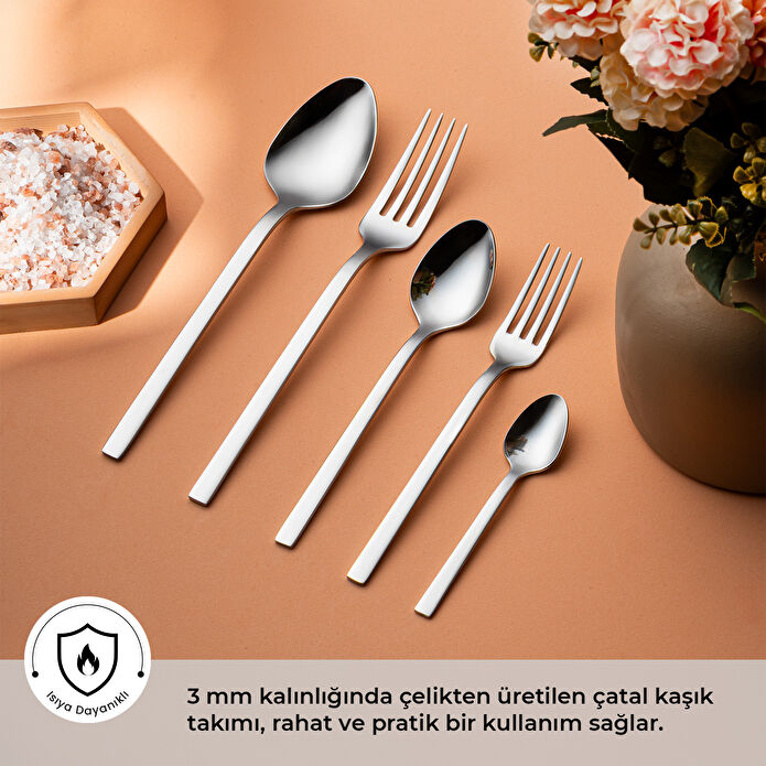 Emsan Vega 30 Parça 6 Kişilik Çatal Kaşık Takımı