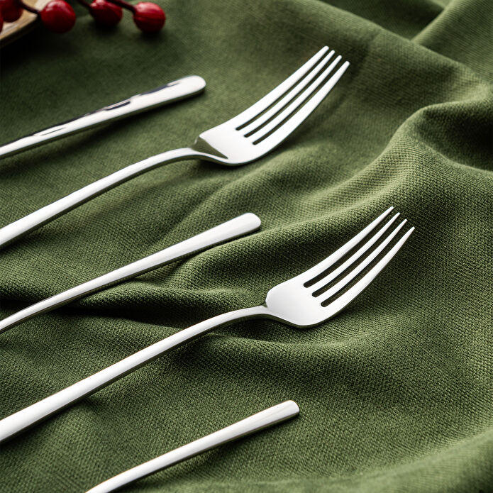 Emsan Alfa 30 Parça 6 Kişilik Çatal Kaşık Takımı