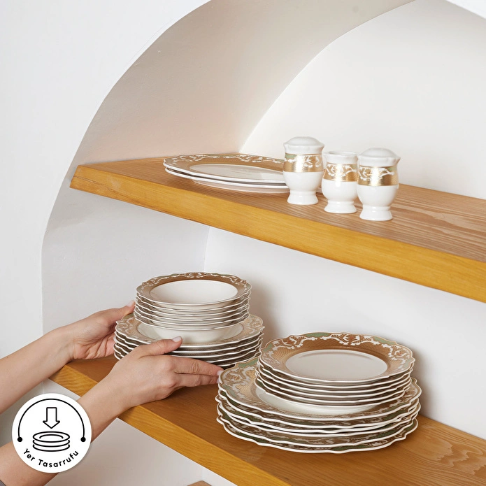 Emsan Empire Bone Zerda 29 Parça 6 Kişilik Yemek Takımı